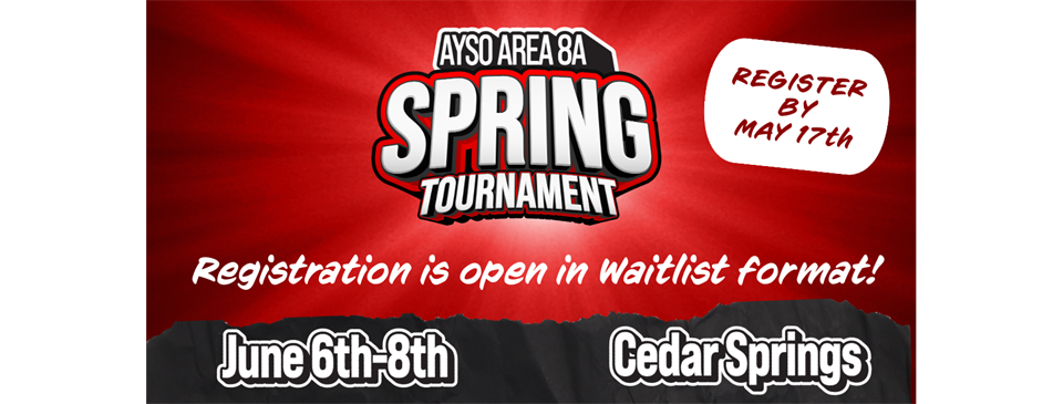 Spring Tournament Registration open in Waitlist!